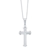 Thumbnail Image 1 of Sterling Silver Matt Fancy Cross Pendant