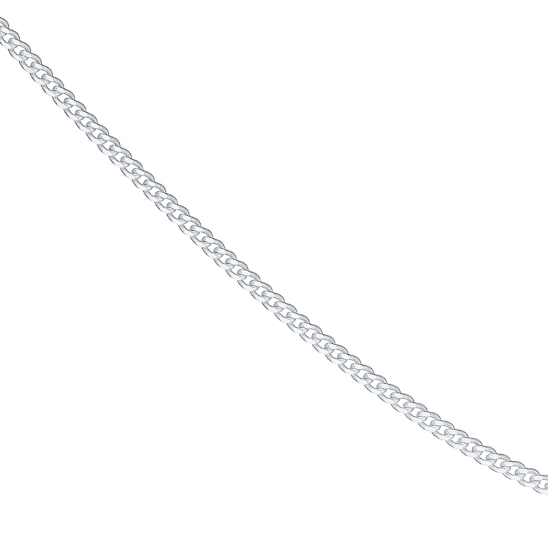 Main Image 1 of Sterling Silver 24" 2mm Dainty Curb Chain