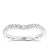 Thumbnail Image 0 of 9ct White Gold Diamond Set Vintage Style Shaped Band