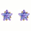Thumbnail Image 1 of 9ct Yellow Gold Lavender Cubic Zirconia Star 6mm Stud Earrings