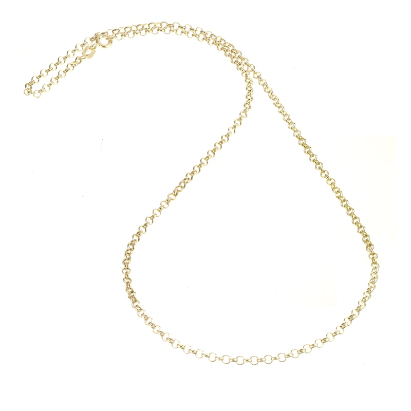 9ct Yellow Gold 18 Inch Dainty Belcher Chain