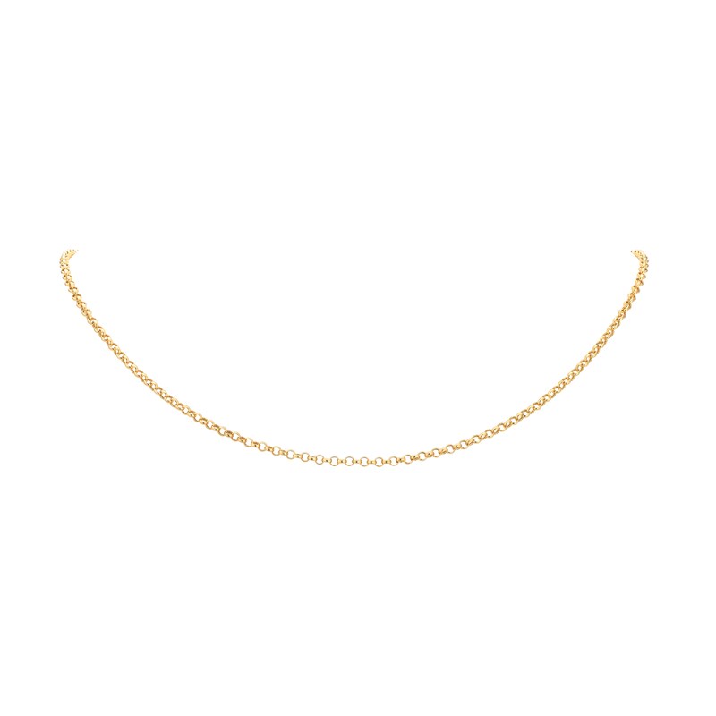 9ct Yellow Gold 18 Inch Dainty Belcher Chain