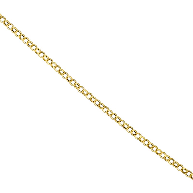 Main Image 1 of 9ct Yellow Gold 24" Dainty Belcher Chain