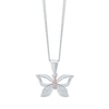 Thumbnail Image 0 of Sterling Silver & Rose Gold Plated Butterfly Pendant