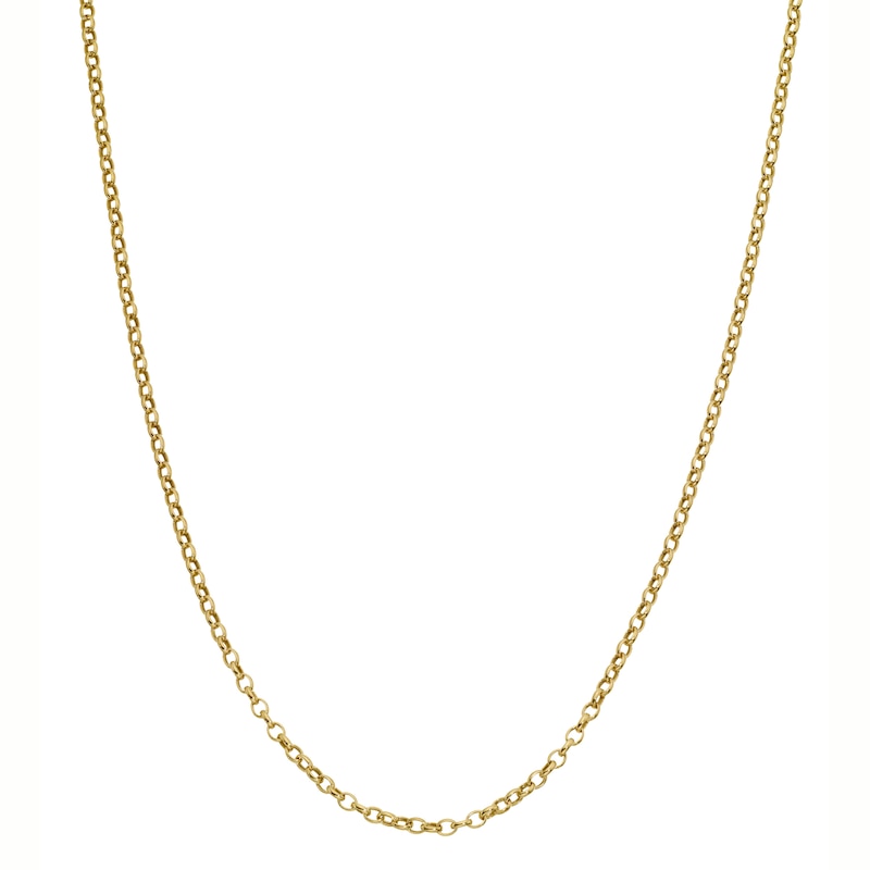 Main Image 1 of 9ct Yellow Gold 18" Dainty Belcher Chain