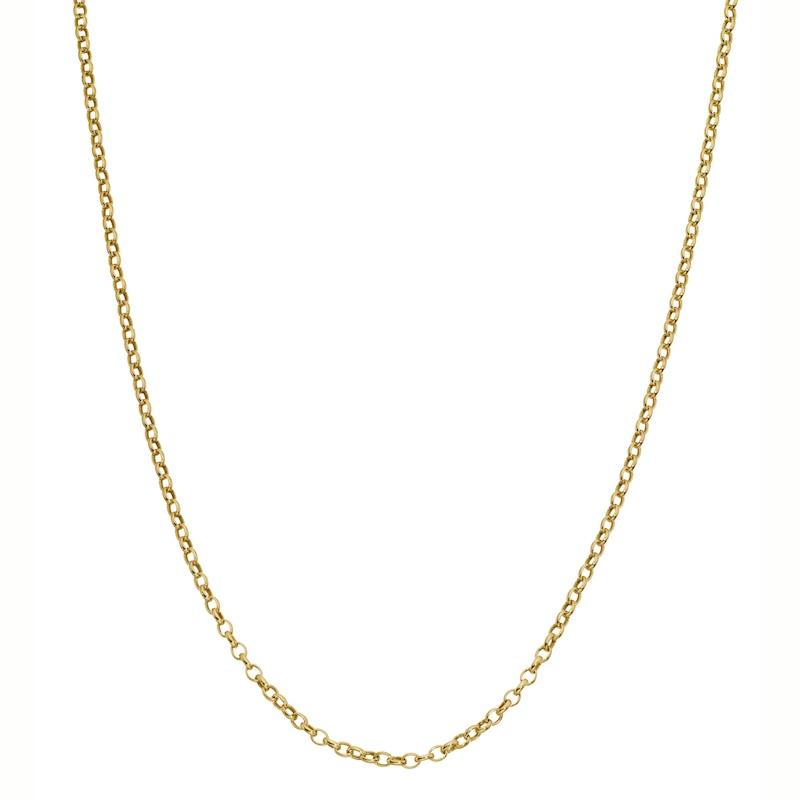 9ct Yellow Gold 18 Inch Dainty Belcher Chain