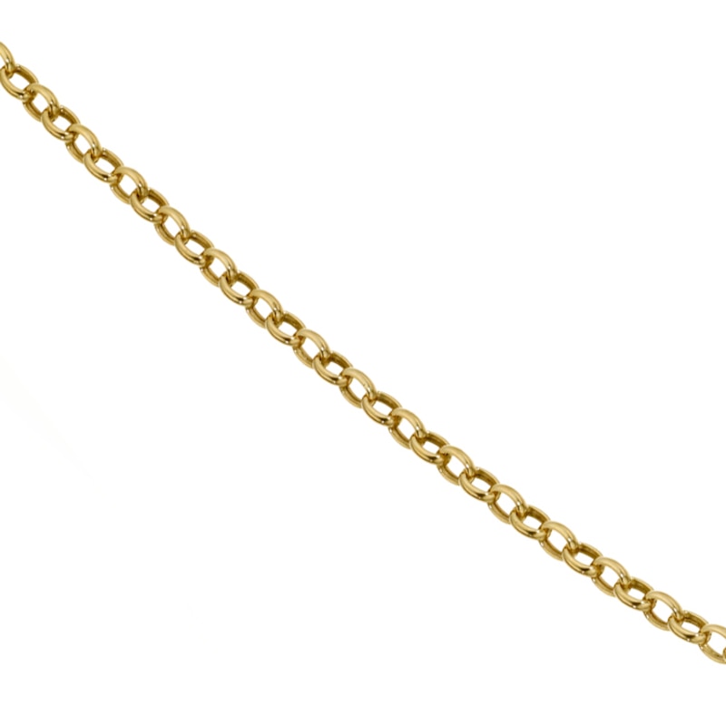 Main Image 2 of 9ct Yellow Gold 18" Dainty Belcher Chain