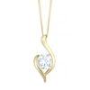Thumbnail Image 1 of 9ct Yellow Gold Cubic Zirconia Pendant
