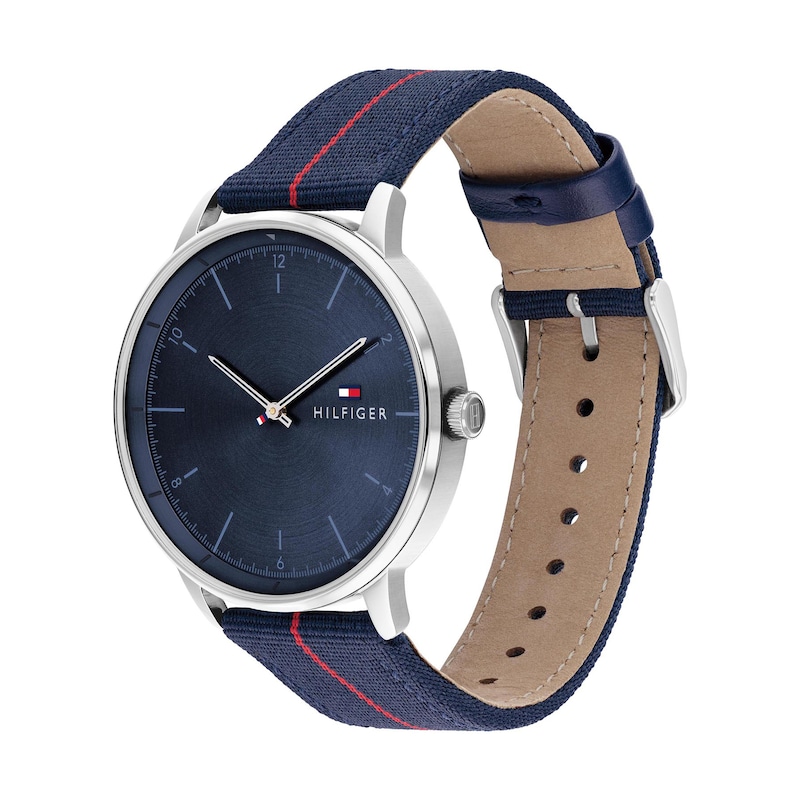 Main Image 2 of Tommy Hilfiger Henrix Men's Navy Fabric Strap Watch