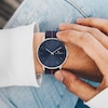 Thumbnail Image 4 of Tommy Hilfiger Henrix Men's Navy Fabric Strap Watch