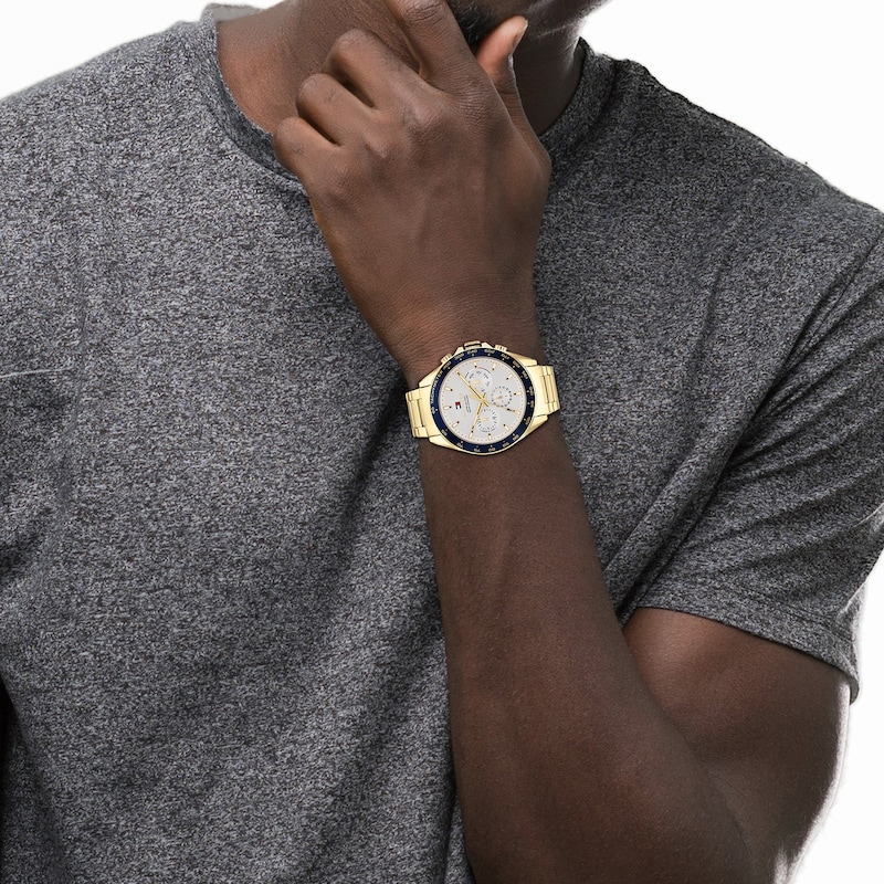 Main Image 4 of Tommy Hilfiger Men's Gold Tone IP Bracelet Watch