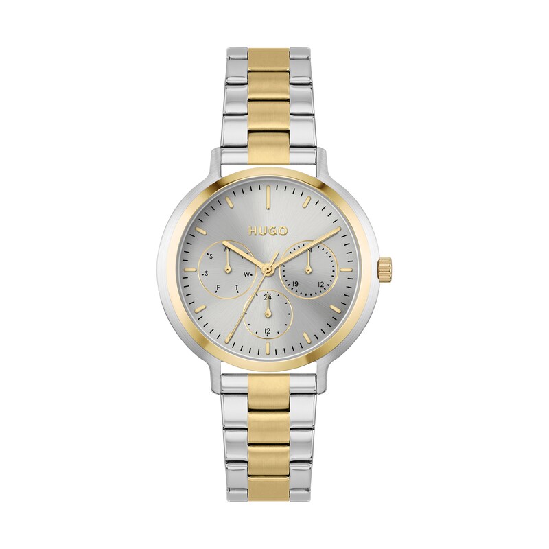 HUGO #EDGY Ladies' Two Tone IP Bracelet Watch