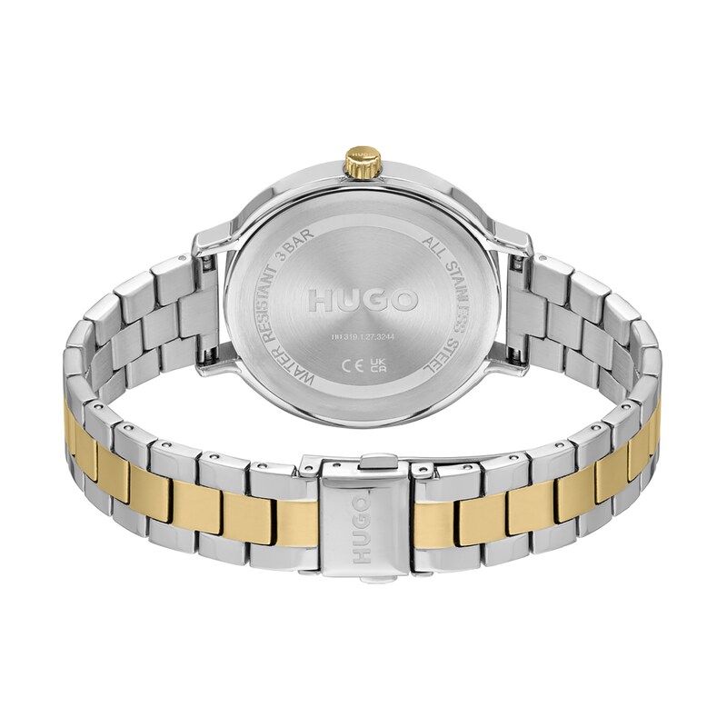 HUGO #EDGY Ladies' Two Tone IP Bracelet Watch