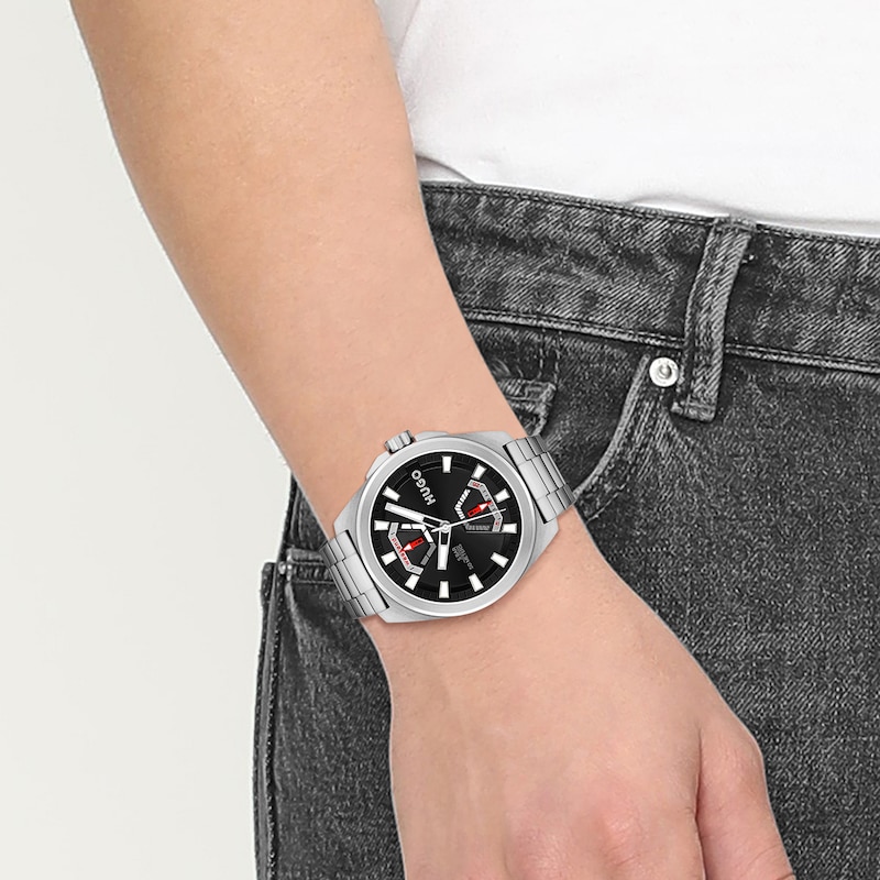 HUGO #EXPOSE Men's Stainless Steel Bracelet Watch