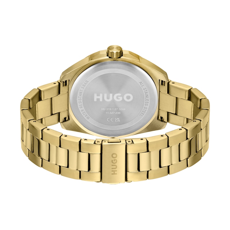 Main Image 3 of HUGO #EXPOSE Men's Gold Tone Bracelet Watch