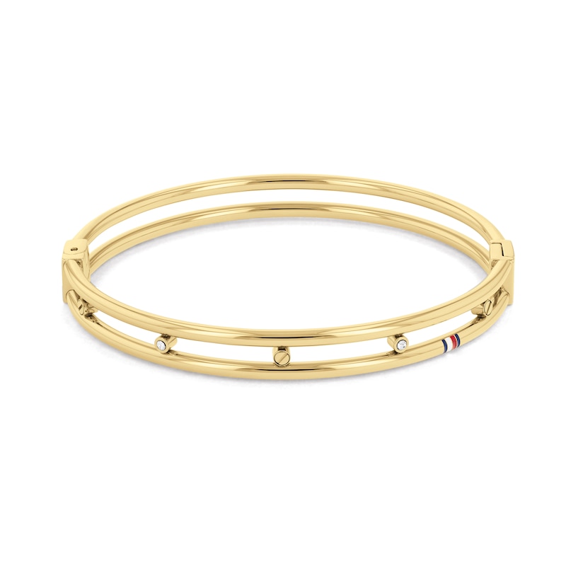 Tommy Hilfiger Yellow Gold Tone Crystal Bracelet