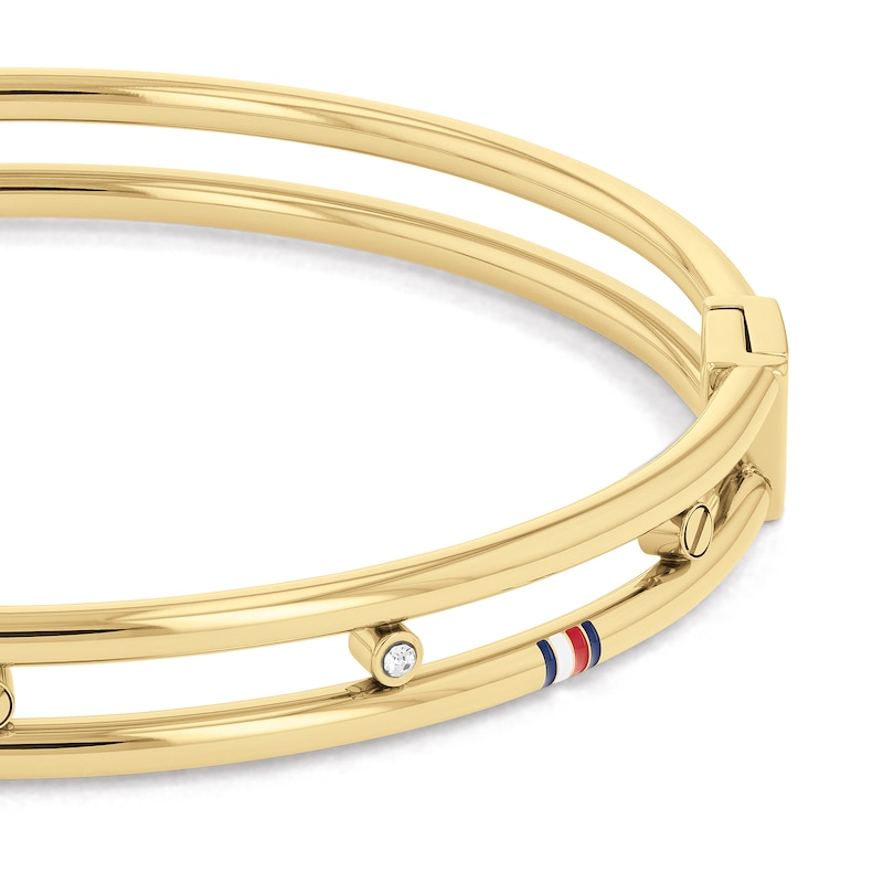 Tommy Hilfiger Yellow Gold Tone Crystal Bracelet