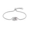 Thumbnail Image 1 of Tommy Hilfiger Stainless Steel Snake Chain Crystal Bracelet