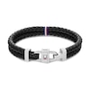 Thumbnail Image 0 of Tommy Hilfiger Men's Black Leather Bracelet