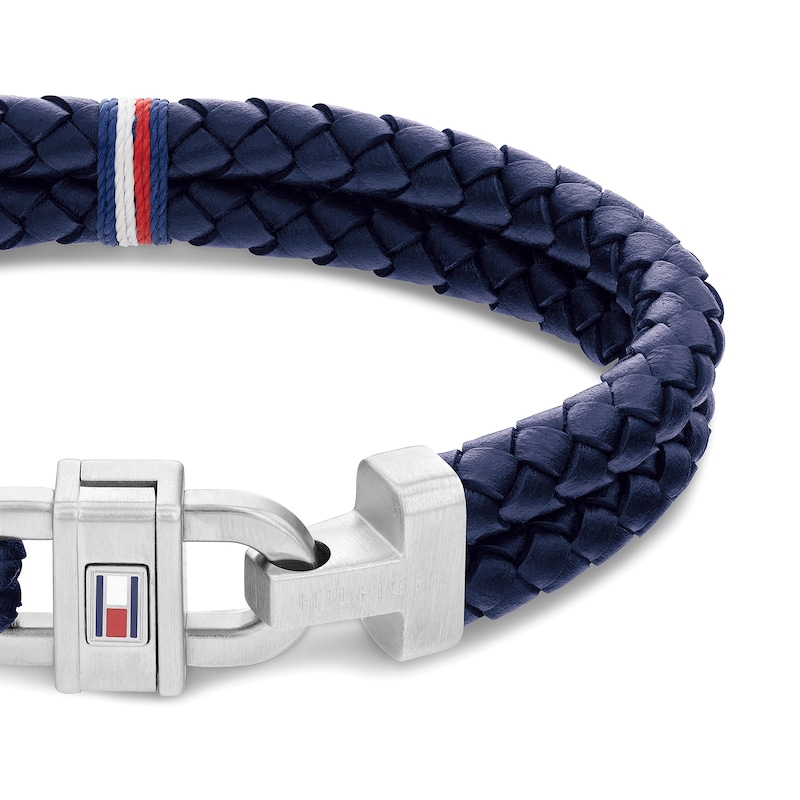 Main Image 2 of Tommy Hilfiger Men's Blue Leather Bracelet
