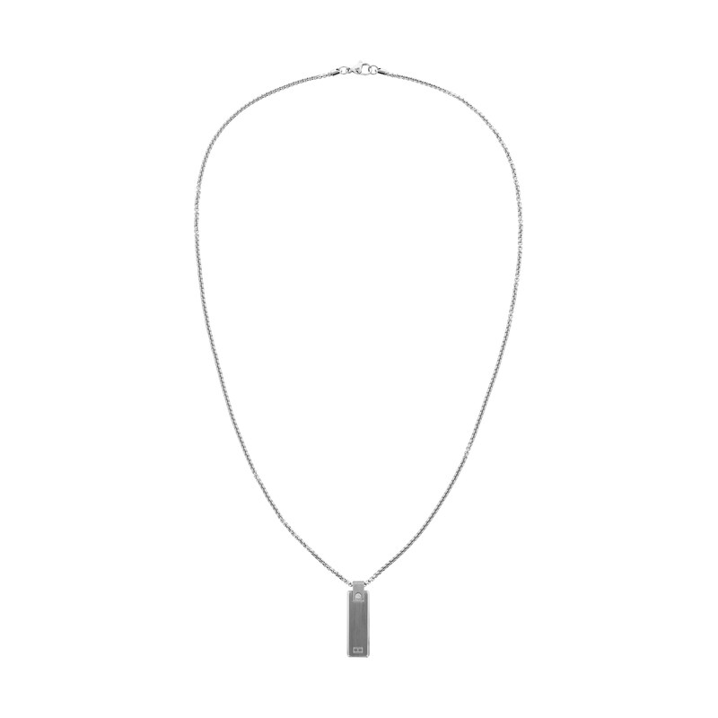 Tommy Hilfiger Screws Men's Stainless Steel Tag Necklace