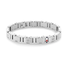 Stainless steel logo bracelet