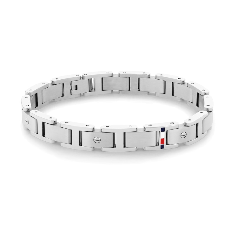 Main Image 1 of Tommy Hilfiger Screws Men's Stainless Steel Logo Bracelet