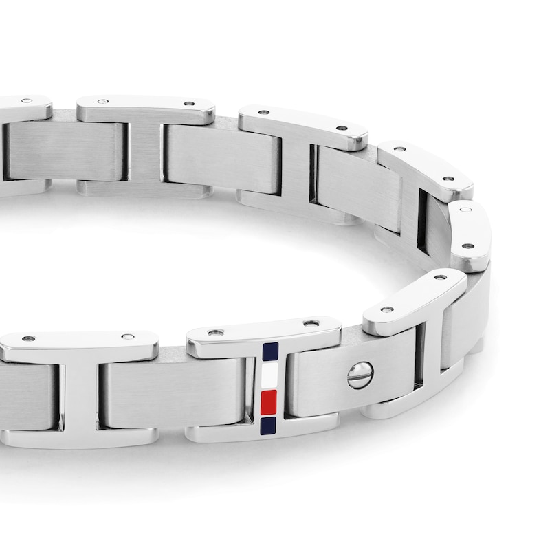 Tommy Hilfiger Screws Men's Stainless Steel Logo Bracelet