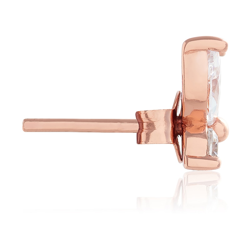 Olivia Burton Sparkle Butterfly Rose Gold Tone Stud Earrings