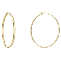 9ct Yellow Gold 45mm Hoop Earrings