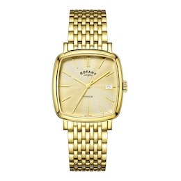 Rotary Men's Windsor Gold-Plated Bracelet Watch