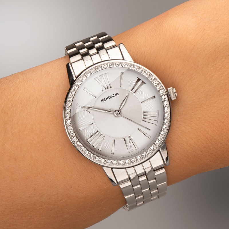 Main Image 7 of Sekonda Charlotte Ladies' Silver Tone Bracelet Watch