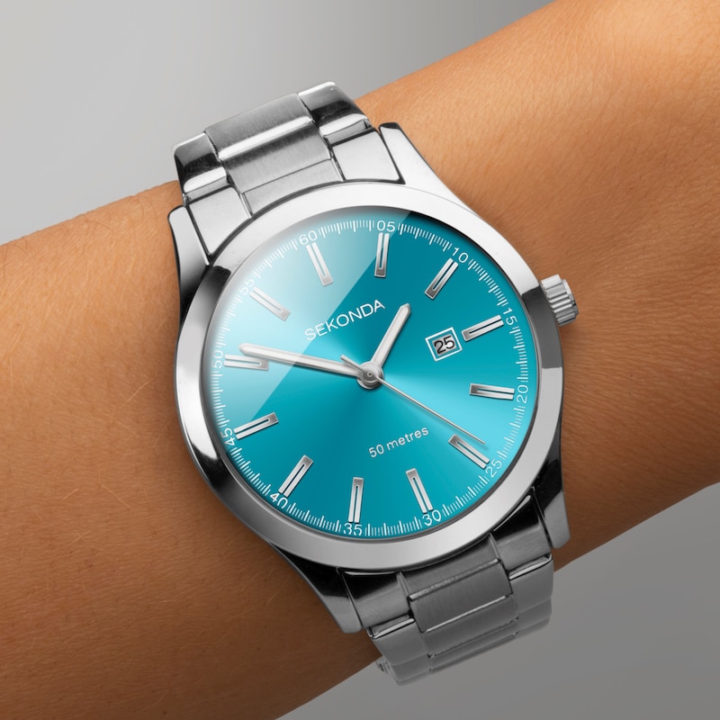 Main Image 6 of Sekonda Taylor Ladies' Blue Dial Stainless Steel Bracelet Watch