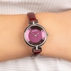 Thumbnail Image 5 of Sekonda Mills Ladies' Burgundy Leather Strap Watch