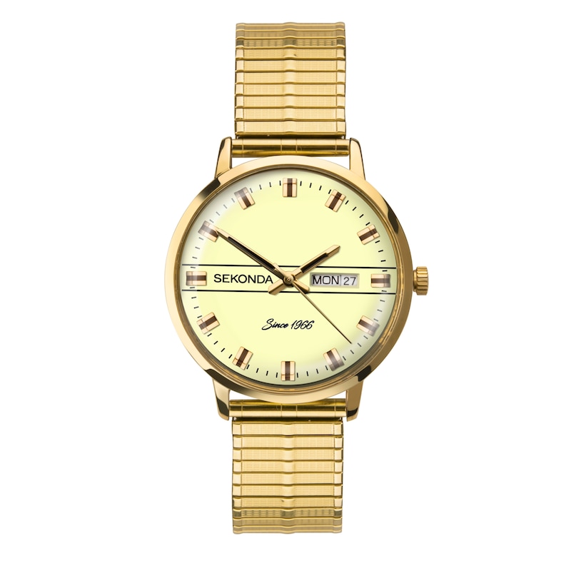 Sekonda 1952 Men's Yellow Gold Tone Bracelet Watch