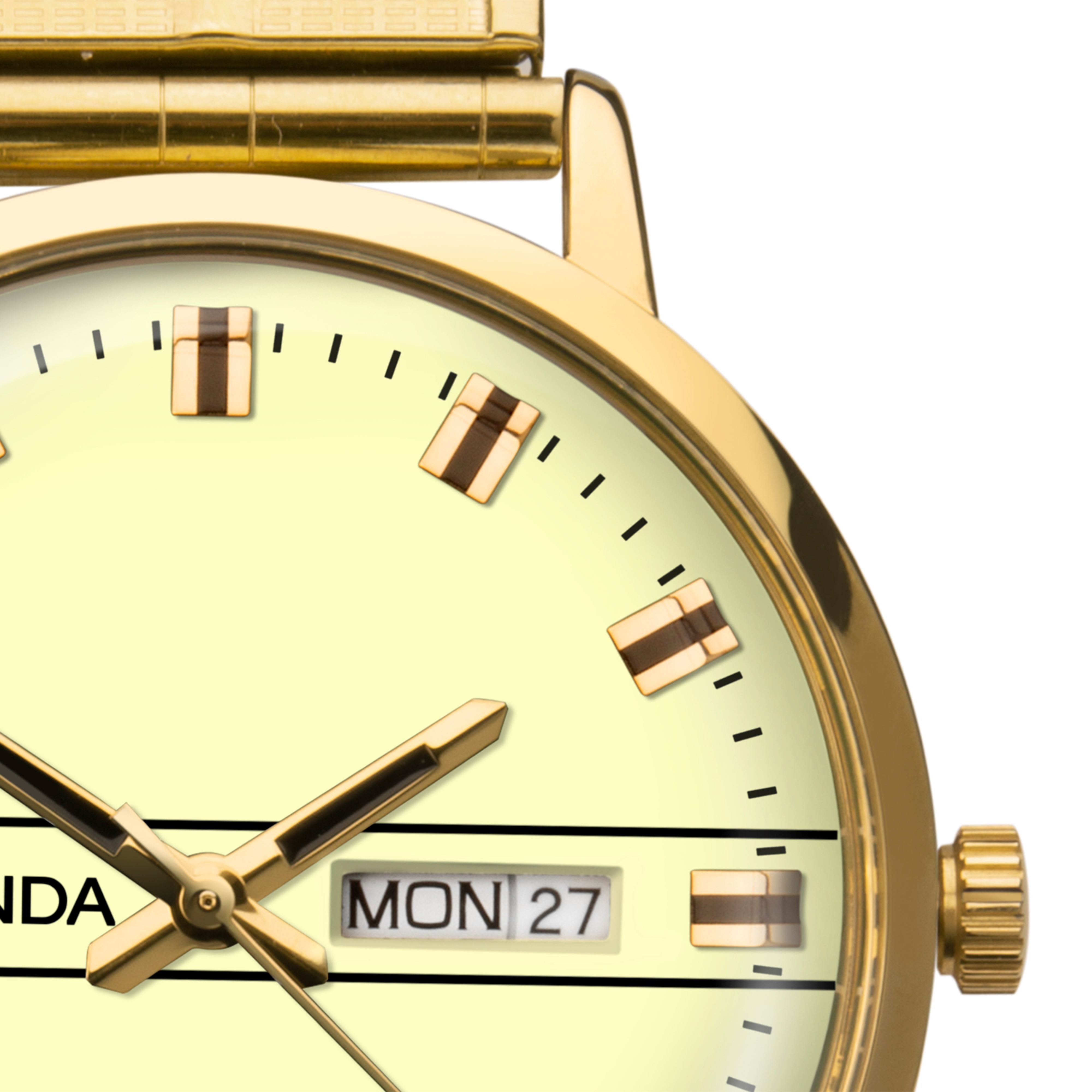 Thumbnail Image 2 of Sekonda 1952 Men's Yellow Gold Tone Bracelet Watch