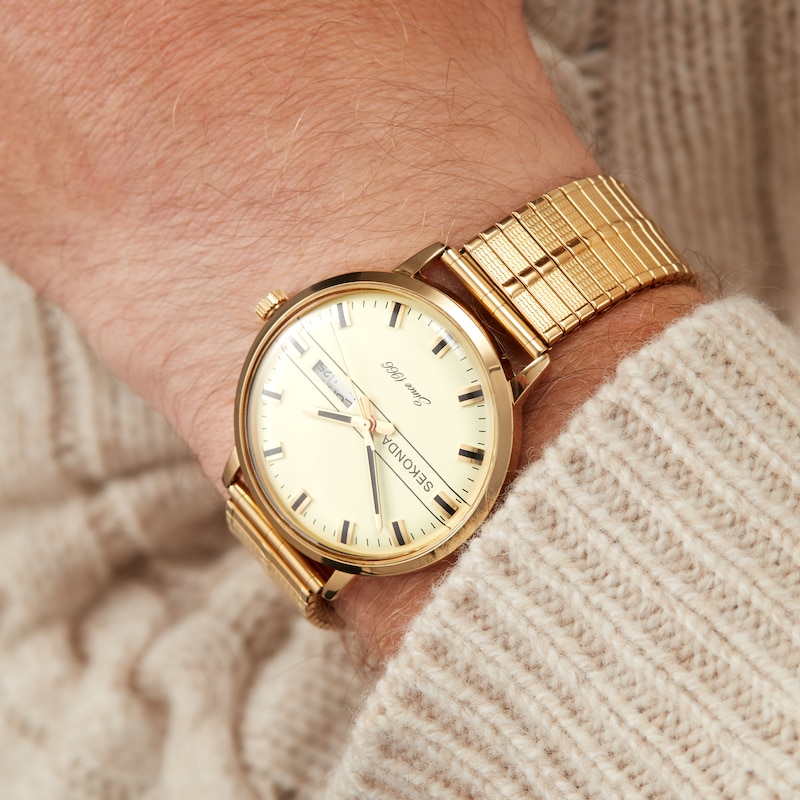 Main Image 7 of Sekonda 1952 Men's Yellow Gold Tone Bracelet Watch