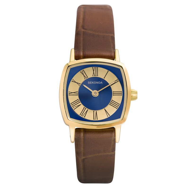 Sekonda 1975 Ladies' Brown Leather Strap Watch