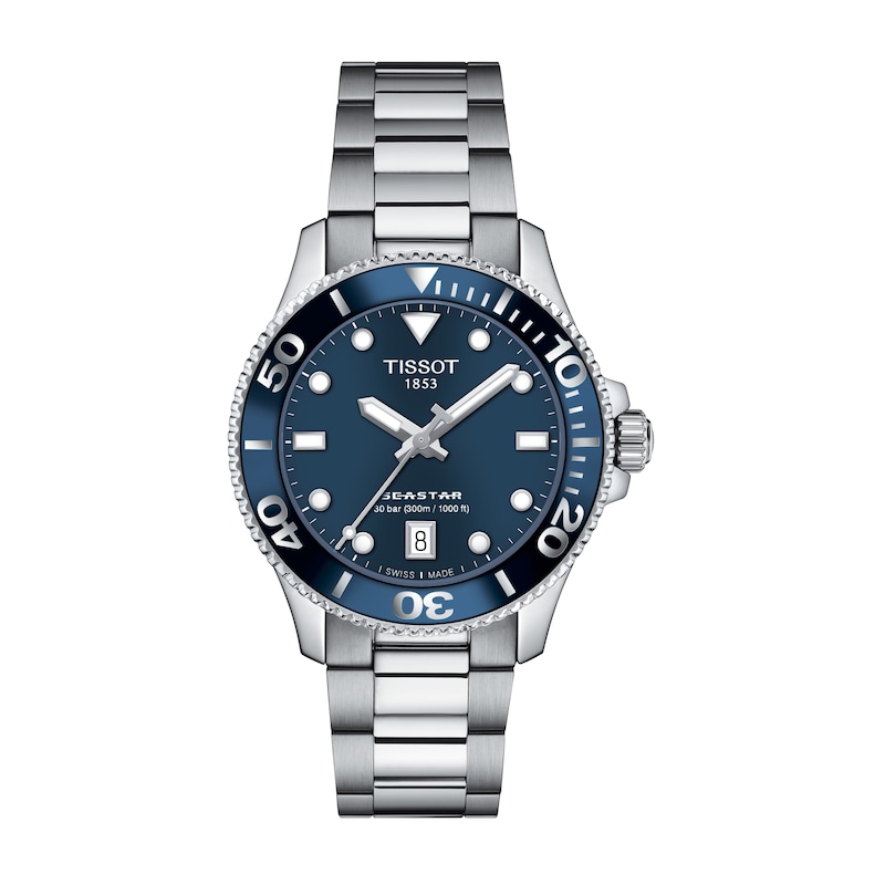 Tissot Seastar 1000 Quartz Blue Dial Stainless Steel Bracelet Watch