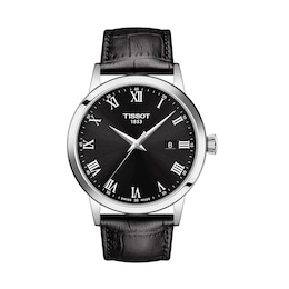 Tissot Classic Dream Men's Black Leather Strap Watch