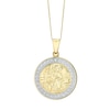 Thumbnail Image 1 of 9ct Gold Two-Tone Diamond St Christopher Pendant
