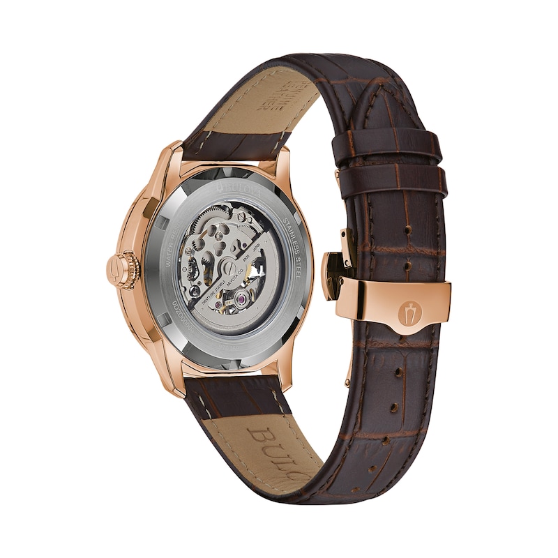 Bulova Classic Sutton Automatic Men's Leather Strap Watch