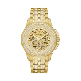 Bulova Octava Automatic Men's Gold Tone Bracelet Watch