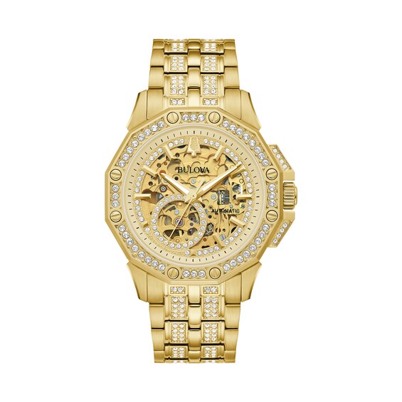 Bulova Octava Automatic Men's Gold Tone Bracelet Watch