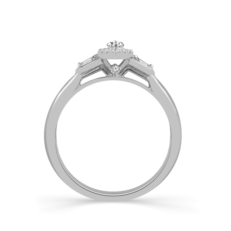Main Image 2 of Emmy London Platinum 0.25ct Total Diamond Solitaire