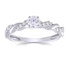 Thumbnail Image 0 of 9ct White Gold 0.50ct Total Diamond Solitaire Twist Ring
