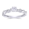 Thumbnail Image 1 of 9ct White Gold 0.50ct Total Diamond Solitaire Twist Ring