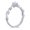 Thumbnail Image 1 of 9ct White Gold 0.50ct Total Diamond Solitaire Twist Ring