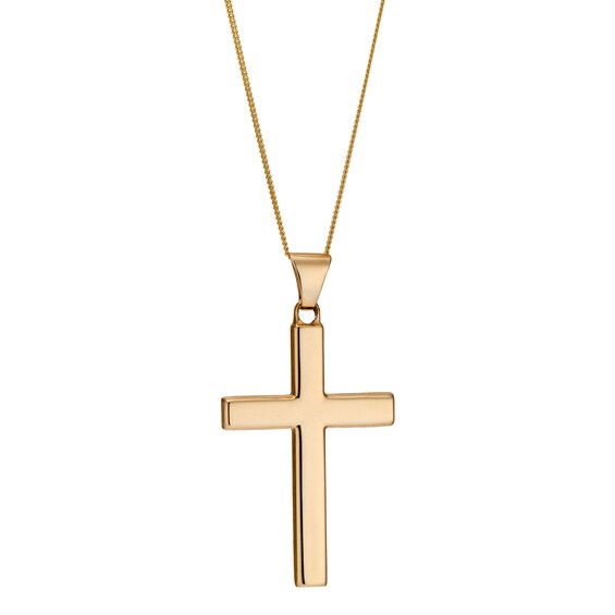 9ct Yellow Gold Cross Pendant