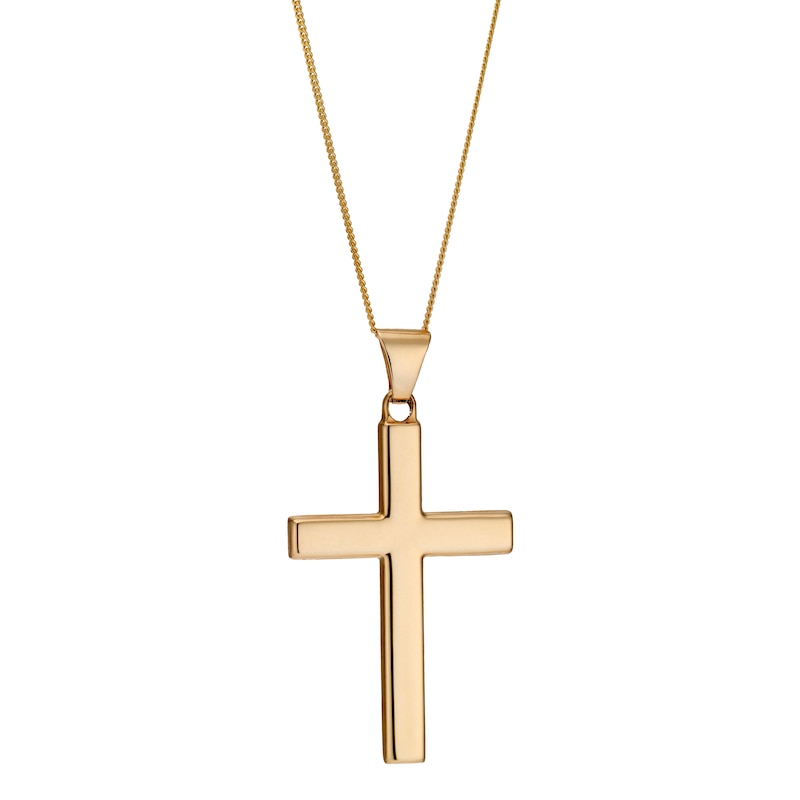 Main Image 1 of 9ct Yellow Gold Cross Pendant
